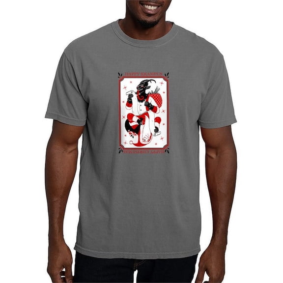 CafePress - Happy Christmas Krampus T Shirt - Mens Comfort Colors Shirt