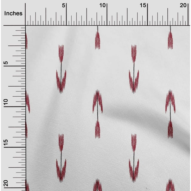 oneOone Viscose Chiffon Fabric Arrow Ikat Decor Fabric Printed BTY 42 Inch Wide