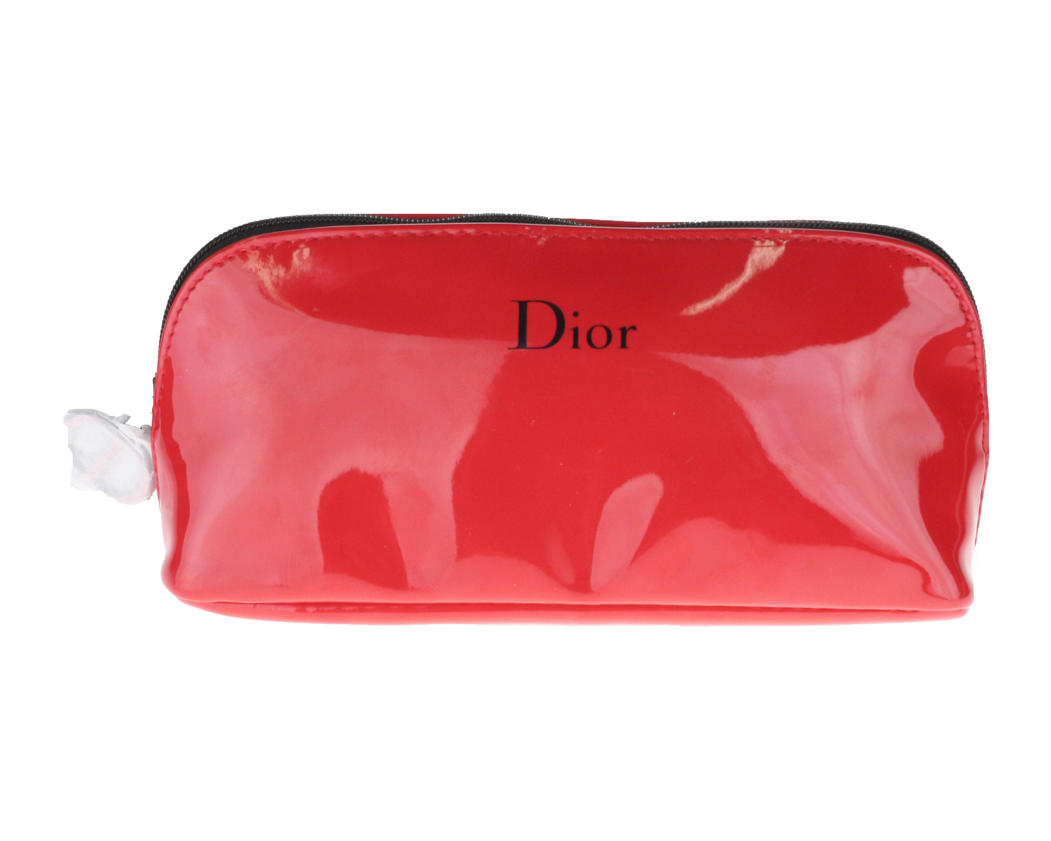 dior red makeup bag