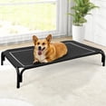 thumbnail image 1 of Cama elevada para perro, cama elevada para perros de gran tamaño, cuna portátil de refrigeración para mascotas con malla transpirable y lavable, hamaca para mascotas de interior y exterior con, 1 of 7