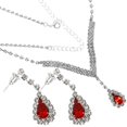 thumbnail image 1 of Women Necklace Jewelry Gift with Earrings for Birthday and Wedding 1Set, 1 of 5