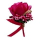 thumbnail image 5 of novia, dama de honor, seda, rosa, broche de flores, decoración de boda, rosa, rojo Rosa roja, 5 of 9