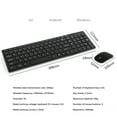 thumbnail image 3 of Clearance Items! Topliu Wireless Silent 2.4G Keyboard and Mouse Set,HK-06 Thin Wireless,1600DPI Mouse,Compact Design for Home Office,School,and Travel,Perfect for Laptops and PCs, 3 of 9