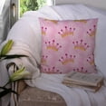thumbnail image 3 of Carolines Treasures BB7546PW1414 Watercolor Princess Crown on Pink Fabric Decorative Pillow  14Hx14W multicolor, 3 of 4