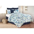 thumbnail image 2 of Regent Indigo Solid Quilted Accent Throw Pillow 18" x 18", 2 of 3