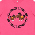 thumbnail image 4 of Inktastic Grandpa Loves Me Grandchild Horse Youth T-Shirt, 4 of 5