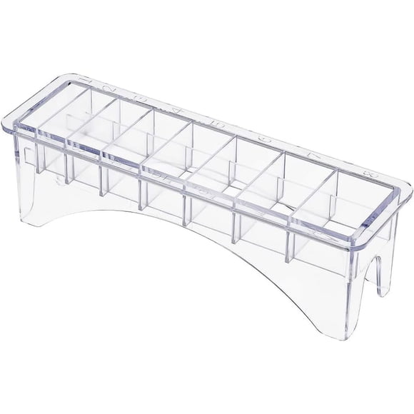 Chazcool Clipper Guard Holder Clipper Holder con base de 8 rejillas Protectores de peluquero profesionales para cortapelos universales (8 rejillas)