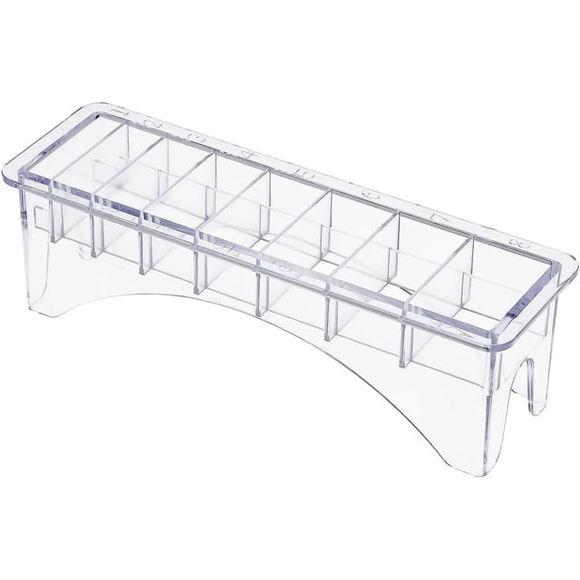 Chazcool Clipper Guard Holder Clipper Holder con base de 8 rejillas Protectores de peluquero profesionales para cortapelos universales (8 rejillas)