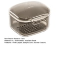 thumbnail image 4 of Visland Retainer Case with Brush Compartment Design Three Layers Buckle Closure Easy to Carry Cleaning Leakproof Orthodontic Mouth Guard Case Travel Use, 4 of 8