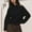 Black, variant on Enjoytime Womens Fashion Quarter Zip Sweatshirts Solid Color Long Sleeve Shirts Casual Ladies Pullover Tops with Pocket