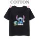 thumbnail image 3 of Camiseta de algodón Lilo Stitch Anime Verano Múltiples Moda Niños Niños Camisetas Cuello Redondo Casual Manga Corta Top, 3 of 5