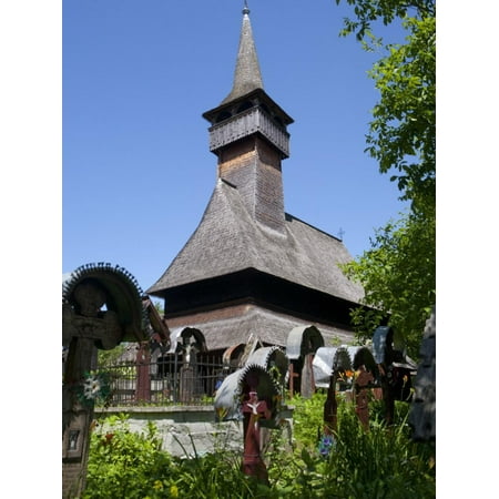Lemn Din Deal Wooden Church, UNESCO World Heritage Site, Ieud, Maramures, Romania, Europe Print Wall Art By Marco