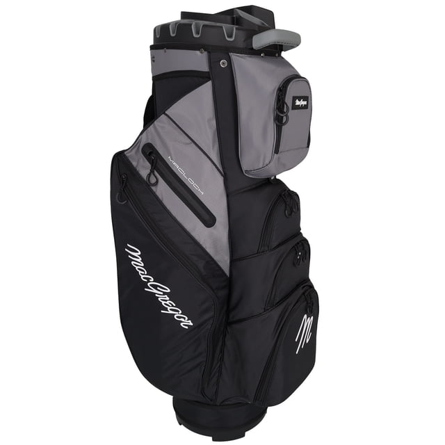 MacGregor Golf MACLOCK Ultimate Divider System Cart Bag, Black/Grey