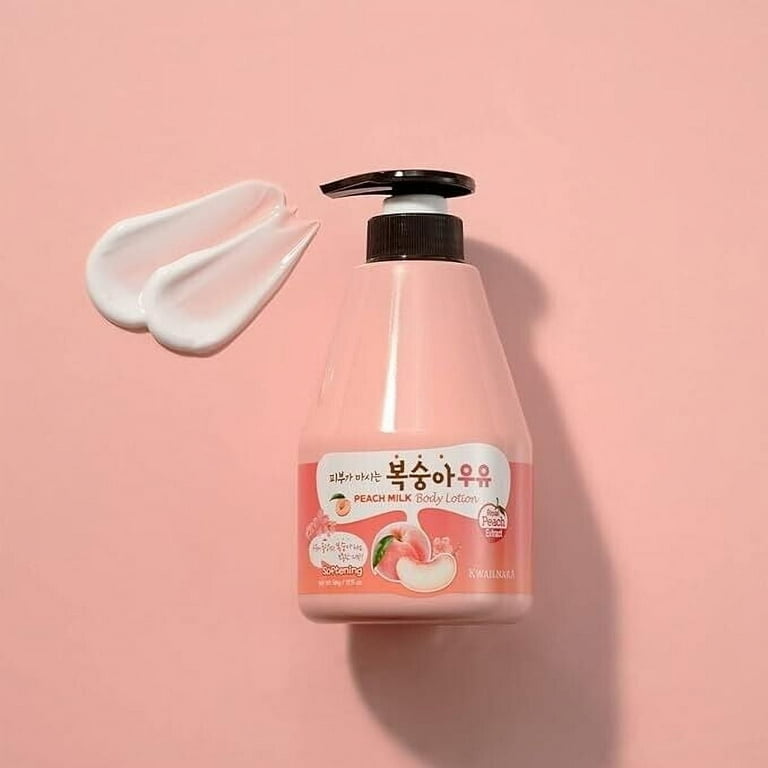 Kwailnara Peach Milk Softening Vitality Body Lotion Imported Korea