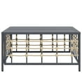 thumbnail image 2 of vidaXL Garden Table Anthracite 70x70x34 cm Poly Rattan, 2 of 4