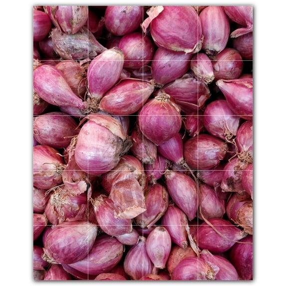 Picture-Tiles.com: Fruit Ceramic Tile Wall Mural WAL500667-45S. 17"W x 21.25"H using (20) 4.25" x 4.25" Ceramic Tiles-Satin Finish