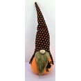 thumbnail image 2 of Spooky Orange and Black Halloween Gnome, 2 of 5