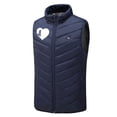 thumbnail image 4 of yoeyez Heated Jackets For Men,Women 9 Zone Smart Heating Vest Usb Charging Warm Vest Smart Heating Jacket Stand Collar Vest Leisure Navy M, 4 of 6