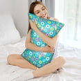 thumbnail image 5 of KLL Donut Pattern Silk Pillowcase for Hair and Skin Standard Size 20"X 30" Soft Breathable Pillow Covers for Sleeping, 5 of 8