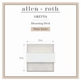 thumbnail image 6 of allen + roth Gretna 24.25-Inches Brushed Nickel Integrated LED Modern/contemporary Vanity light bar, 6 of 9