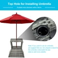 thumbnail image 3 of Metal Frame Table - Weather - Proof Rattan - Outdoor Recreation / Durable and Attractive, 3 of 5