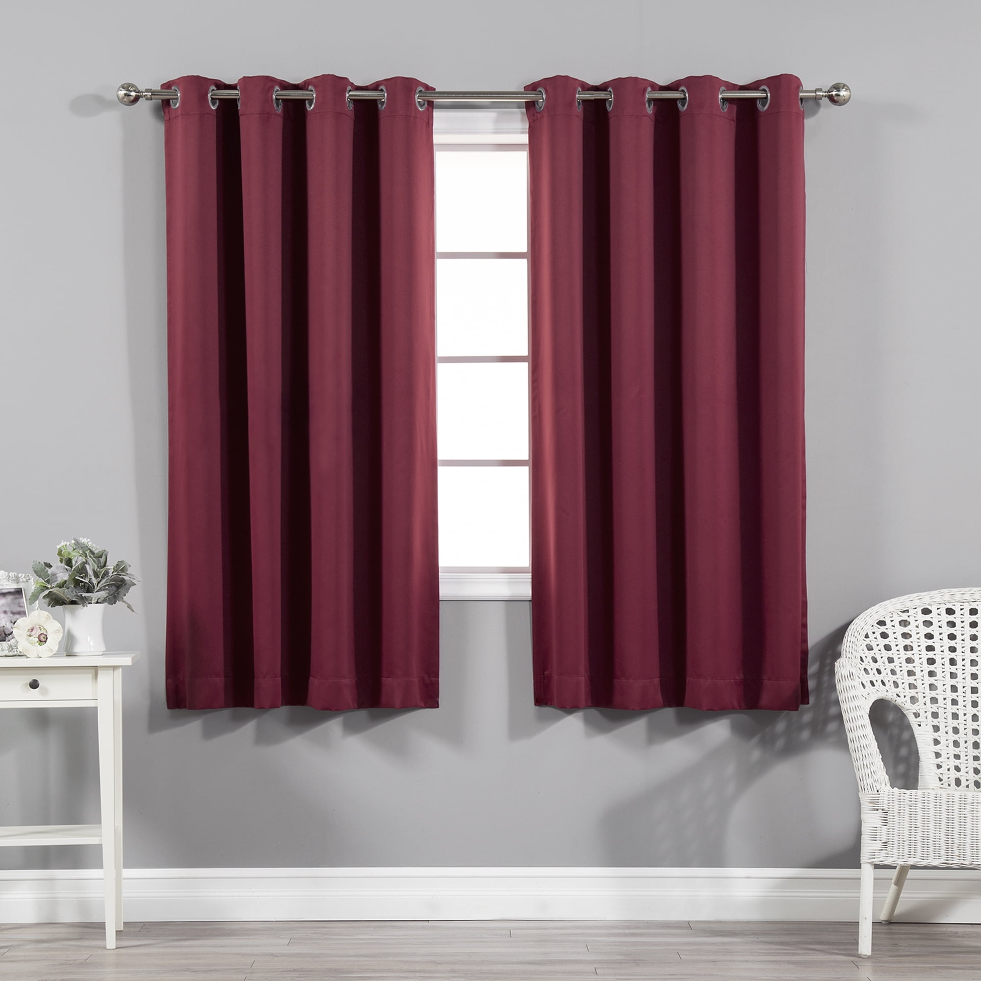 Quality Home Thermal Insulated Blackout Curtains Stainless Steel