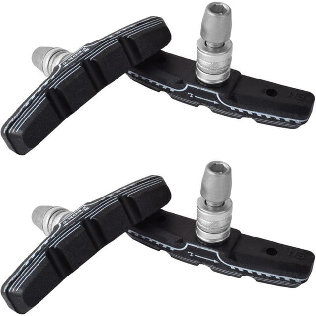 Juego de 2 pares de pastillas de freno de goma de alto rendimiento para bicicletas de montaña y carretera, potencia de frenado mejorada