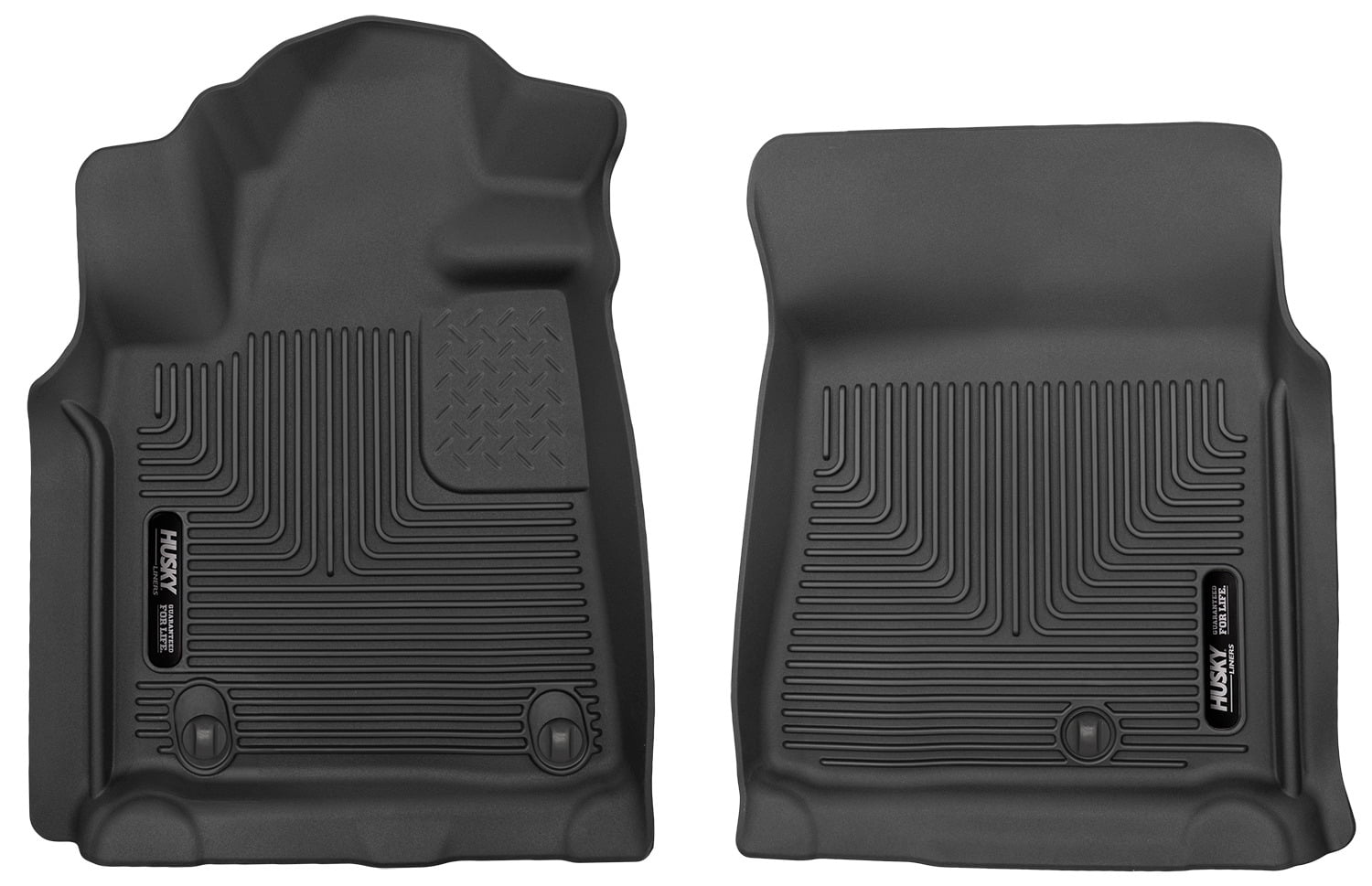 07-11 TUNDRA STD/EXT/CREW CAB FRONT FLOOR LINERS X-ACT CONTOUR SERIES BLACK