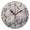 Black, variant on YAZAOO Decorative Wall Clock Size：25cm Harmony in Bloom Design Pattern Clock