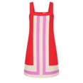thumbnail image 2 of Women'S Striped Mini Dress Boho Shoulder Strap Sundress Summer Cover Up Dress for Beach Red M, 2 of 8
