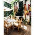 thumbnail image 5 of nqOlkjepod Outdoor Curtains for Patio Waterproof, Retro Rooster Outdoor Privacy Panels Grommet, Farmhouse Watercolor Animals Floral Blackout Outside Curtains for Porch/Cabana 54"x95", 1 Panel, 5 of 8