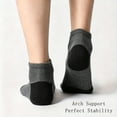 thumbnail image 6 of 5 Pairs Ankle Compression Socks for Women & Men, Low Cut Sport Socks for Running, Athletic, Cycling, Gray, 6 of 6