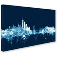 thumbnail image 2 of Trademark Fine Art "New York Skyline Navy" Canvas Art by Michael Tompsett, 2 of 3