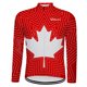 thumbnail image 3 of Camiseta de ciclismo de manga larga para hombre de la marca Canadá 2021, ropa de ciclismo, ropa de ciclismo, ropa de bicicleta de carreras, bandera de hoja de arce 6543, 3 of 5