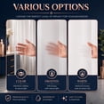 thumbnail image 7 of Dainty Home Heavyweight 10 Guage PEVA Shower Curtain Liner with 3 Magnets, Waterproof White Bathroom Curtain, 70" x 72", 7 of 7