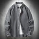 thumbnail image 2 of Camisas de cuello vuelto para hombre, blusas, camisas de rayas verticales, moda coreana, 2 of 5