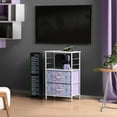 thumbnail image 4 of Sorbus 2 Drawer Nightstand with shelf for Bedroom, home & office - Tie-Dye Purple, 4 of 5