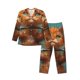 thumbnail image 1 of Balery Strong Kitten Lifting Weights Pijama para Hombre de Dos Piezas con Manga Larga, Conjunto de Dormir y Descanso Suave con Bolsillos-Large, 1 of 1