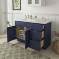 thumbnail image 2 of 54" Freestanding Bathroom Vanity Cabinet without Top in Blue, 2 of 6