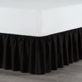 thumbnail image 1 of Martex Ruffle Twin Black Bed Skirt, 1 of 3