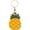 Pineapple, variant on PU Leather GPS Tracker Keychain Protector, Anti-Scratch Cover with Key Ring