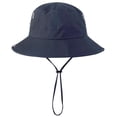 thumbnail image 2 of Sombrero para el , ancha, ajustable, con cordón, gorra de pesca occidental, sombrero de cubo de verano para mochileros, escalada, jardinería, Azul oscuro, 2 of 9