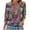 Red B, variant on Stamzod Womens 3/4 Sleeve Tops and Blouses Fashion Floral Printed V Neck Pullover Top Daily Casual Loose Summer Tunic Tops for Women White L