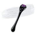 thumbnail image 4 of Derma Roller Cosmetic Microdermabrasion Instrument For Face, 540 Titanium Micro Needle.25mm (1-Pack) Black-Purple, 4 of 8