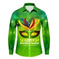 thumbnail image 3 of WEAIXIMIUNG Chemise à Manches Longues Décontractée Mode Homme Grande Taille Imprimé Numérique Carnaval Col Rabattu, 3 of 5