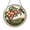 Acrylic 3.5 Inch, variant on Peach Fruit Theme Fantasy Stained Glass Window Hanging, Decorative Orchard Glass Suncatcher Art for Bright Home Window Decor