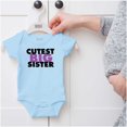 thumbnail image 5 of Cutest Big Sister Sibling Family Bodysuit Jumper Girls Infant Baby Brisco Brands 18M, 5 of 6