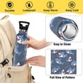 thumbnail image 4 of Shark Pattern Sport Water Bottle for Kids Insulated with Straw for School Outdoor Daily Use, 4 of 6