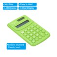 thumbnail image 4 of Uxcell 8 Digit Pocket Size Mini Calculator Power Handheld Calculator Green 2 Pack, 4 of 6