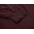 thumbnail image 5 of Krumba Mens Big Tall Sweater Cotton Oversized Long Sleeve Kintted Light Causal Plus Pullovers Burgundy 2XL, 5 of 11